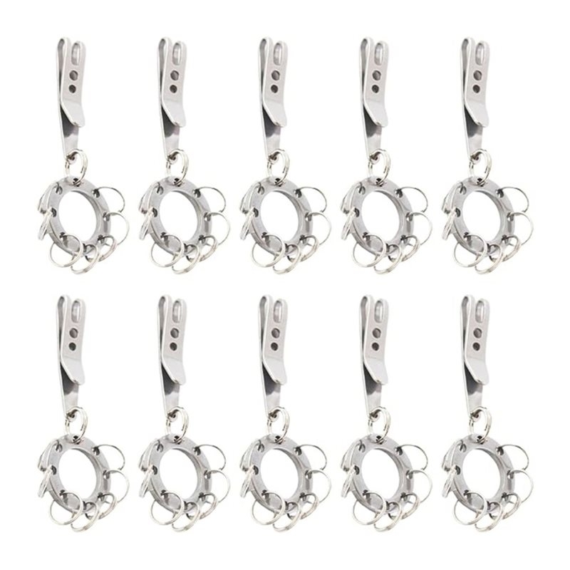 Edc Carry Clip - T22C multifunctionele cirkelvormige riemclip (10-pack) voor