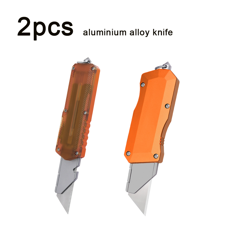 Edc (Every Day Carry - Tweedelige combinatiemesjesset van aluminiumlegering. Universeel mes