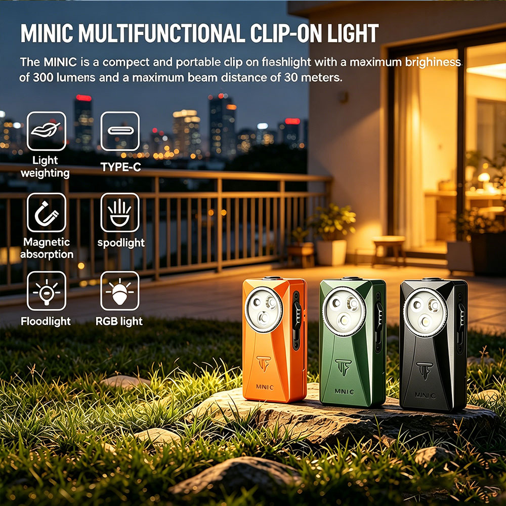 Trustfire MINIC 800 Lumen EDC  - Edc Carry Clip recensie en prijs