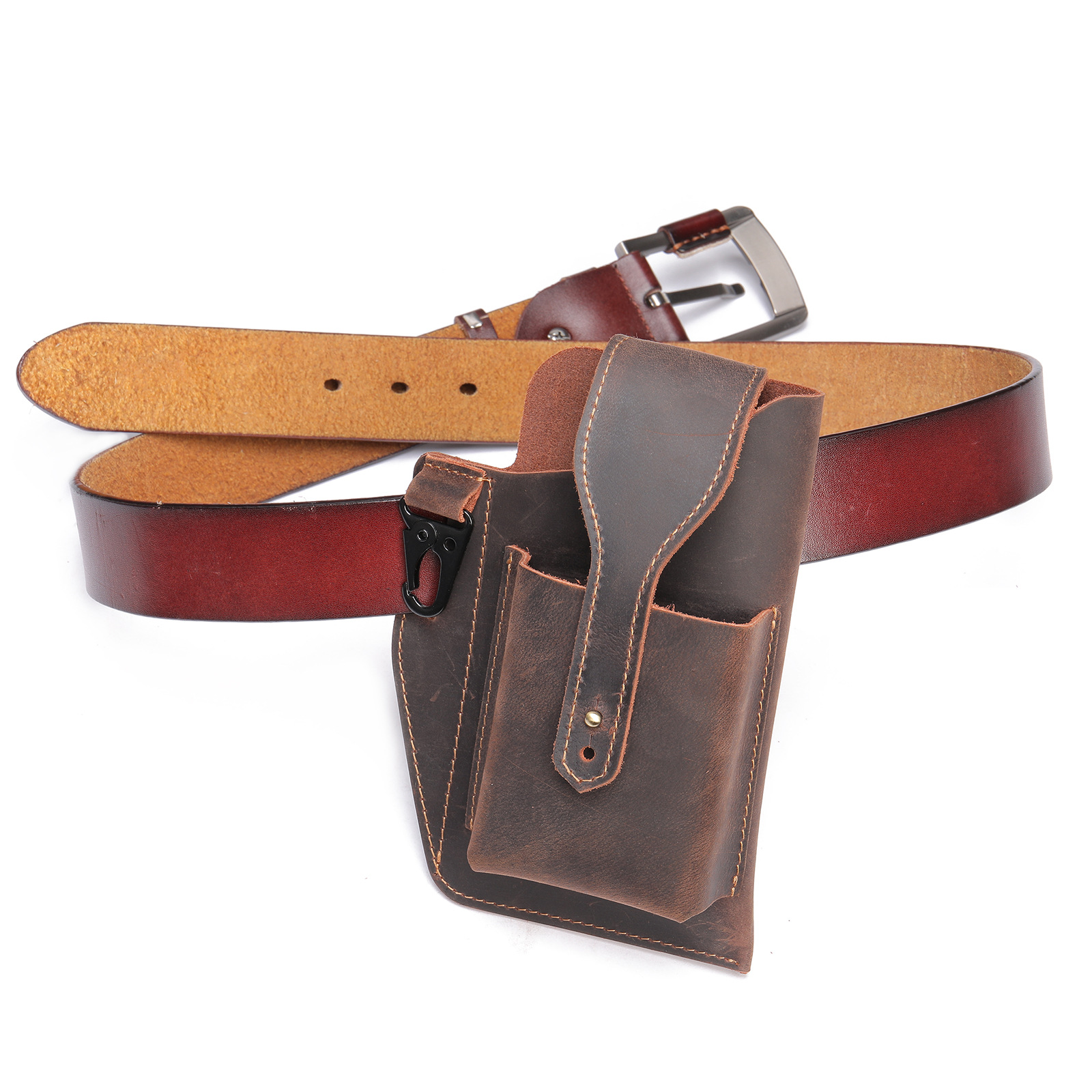 Crazy Horse lederen telefoonho - Leather Edc. Carry Pouch recensie en prijs
