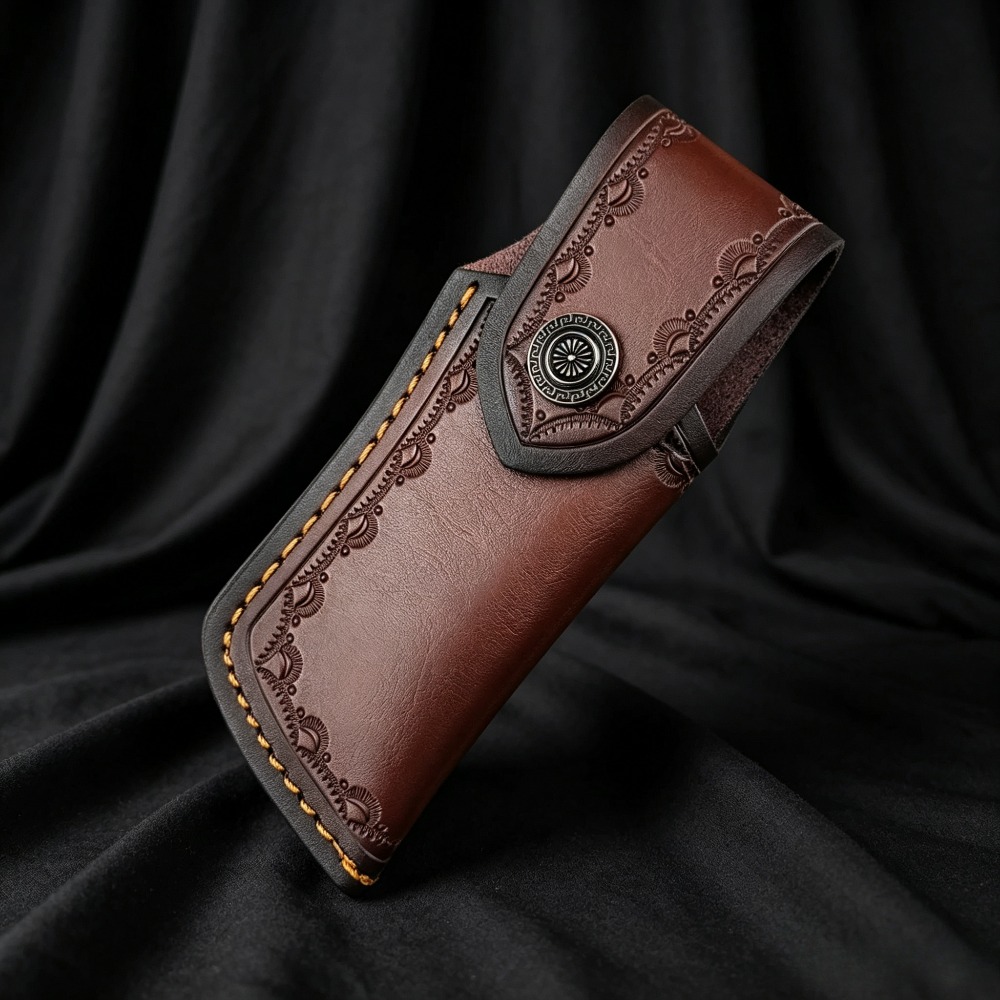 Verzamelbare geprägte echtlere - Leather Edc. Carry Pouch recensie en prijs