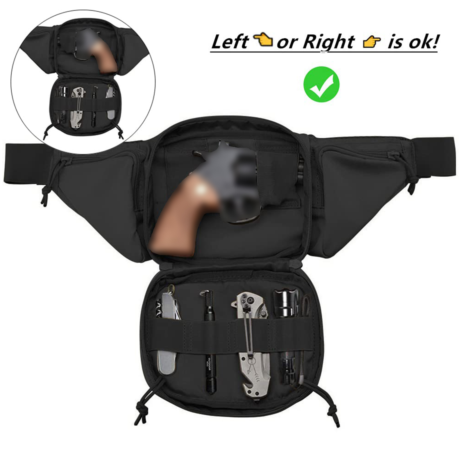 Tactische heuptas pistoolholst - Edc Pistol Carry Bag recensie en prijs